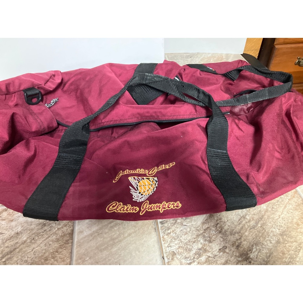 Outdoor Products Columbia College Claim Jumpers Cordura Duffel Bag Maroon Gym